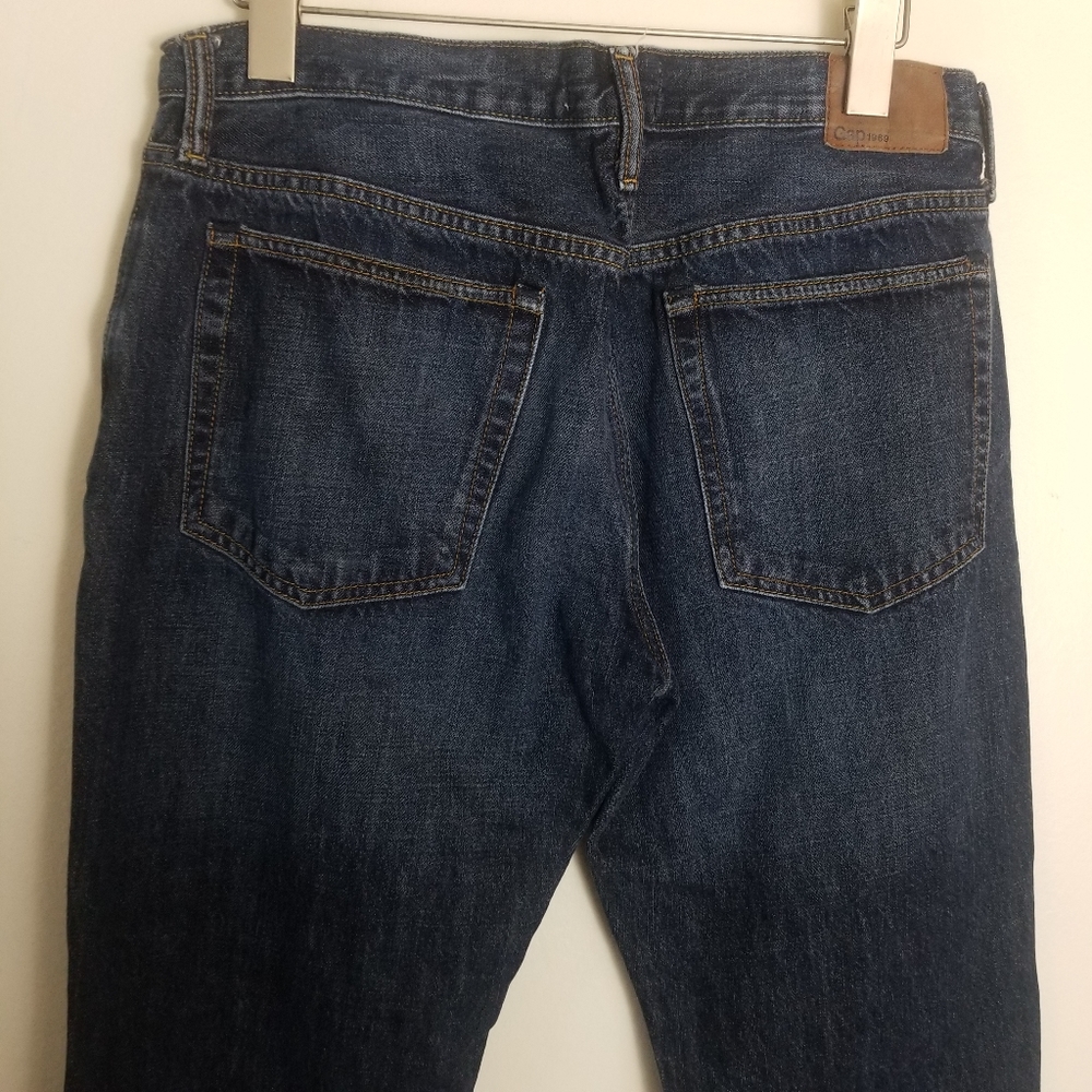 Gap Slim Straight Jeans Dark Blue 32 x 30 - Picture 4 of 6